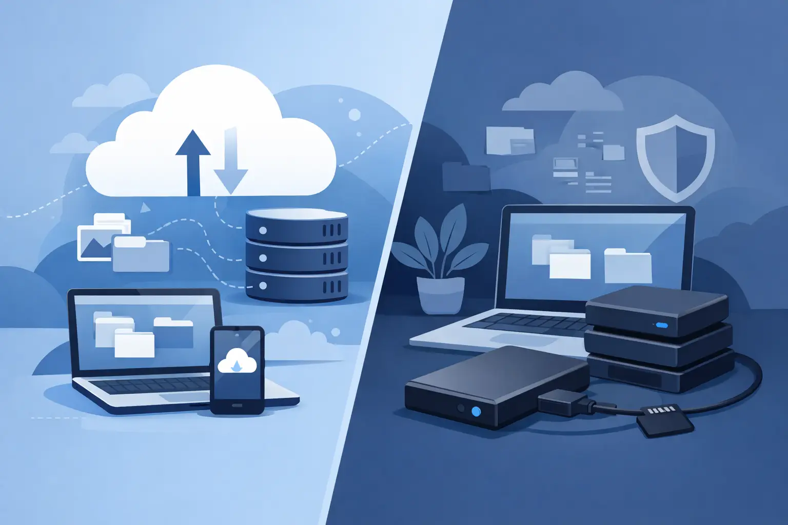Cloud Backup Versus External Drive Compared