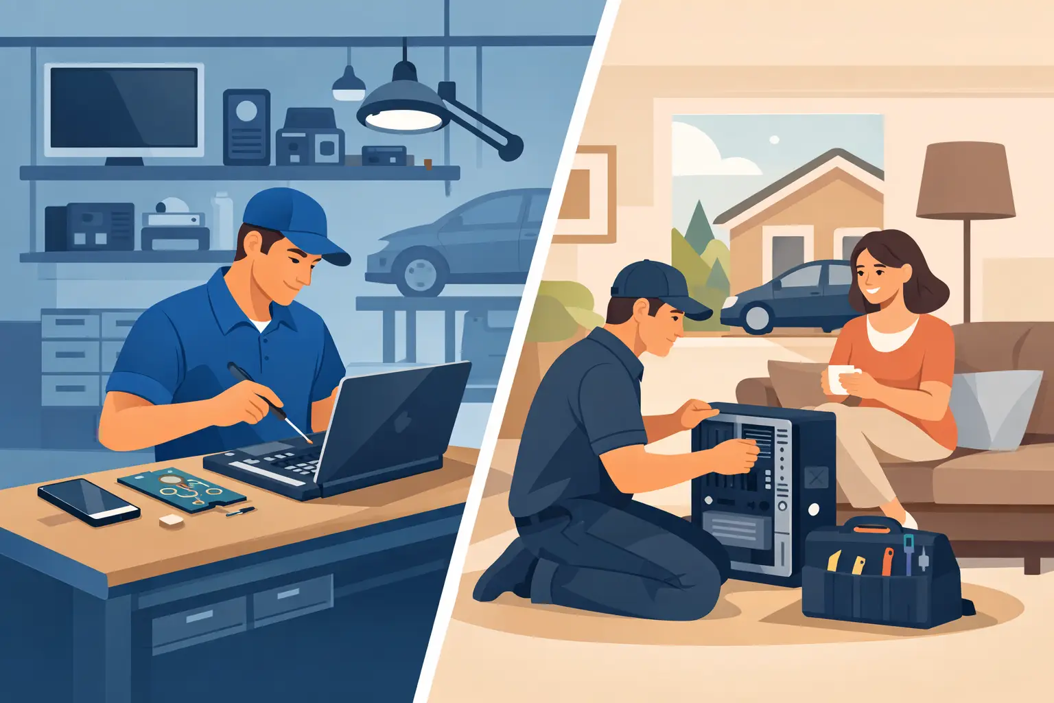 Repair Shop Versus Home Visit: Which Works Best?